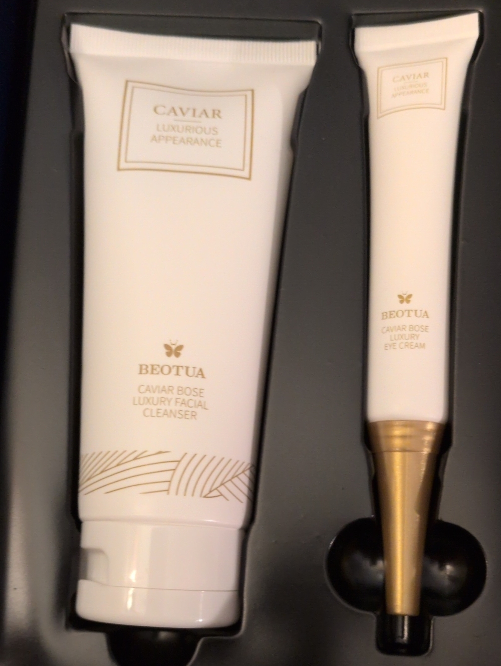 BEOTUA Caviar Luxurious Skin Care Set - Navy Blue & Gold NIB - Picture 3 of 10